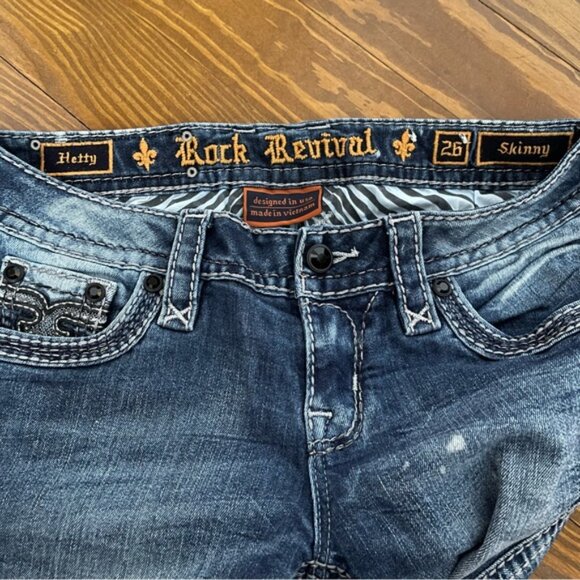 Rock Revival Hetty Skinny Jeans 26 - Picture 5 of 5
